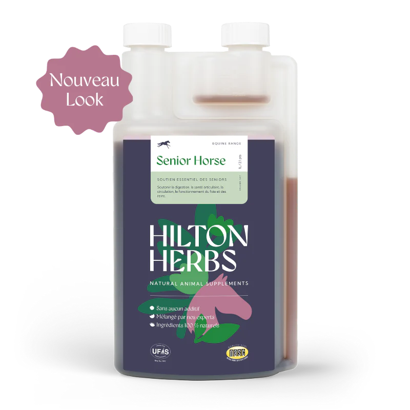 Senior Horse Liquide | Complément naturel pour chevaux seniors – Soutien digestion & mobilité - Hilton Herbs