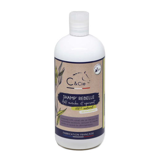 Shampoing répulsif cheval C&cie – 100% naturel aux huiles essentielles BIO Palmarosa & Eucalyptus citronné