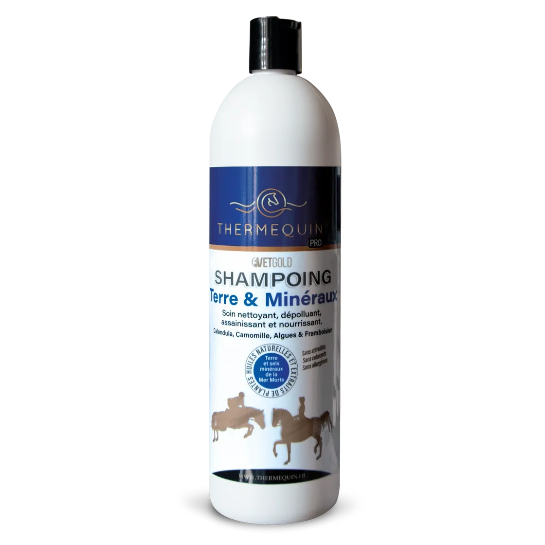 Shampoing Terre & Minéraux cheval – soin nourrissant & dépolluant | Thermequin