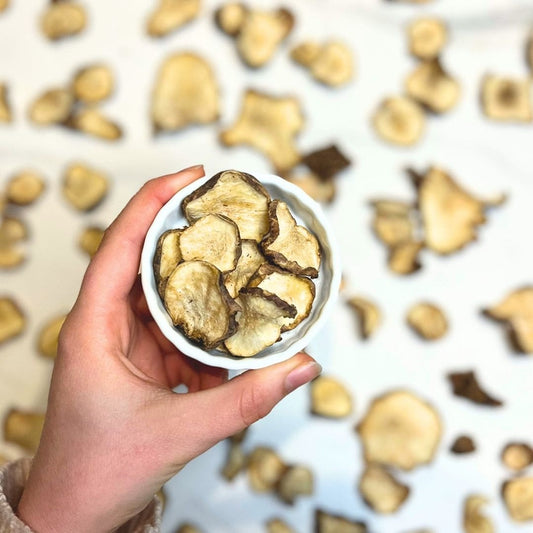 Croustillants de Topinambour Bio – Friandises Naturelles pour Chevaux | EquiNatBio