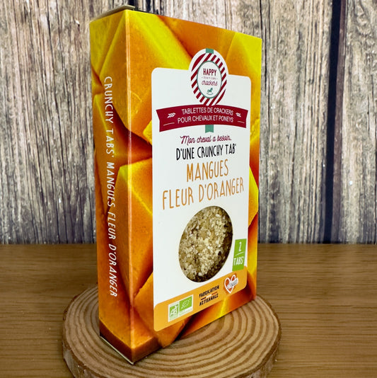 Tabs' Mangues Fleur d'Oranger – Pack de 2 – Happy Crackers – Tablettes Bio Gourmandes et Saines