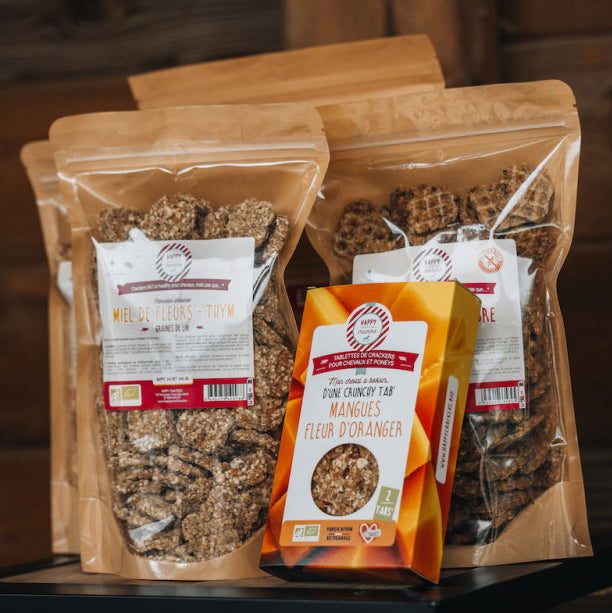 Tabs' Mangues Fleur d'Oranger – Pack de 2 – Happy Crackers – Tablettes Bio Gourmandes et Saines