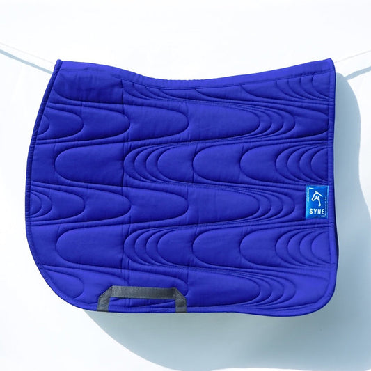 Tapis Synergie Bleu Roi Syne – Tissu Up-cyclé Sergé Coton, Rembourrage Ouate & Maille 3D Respirante