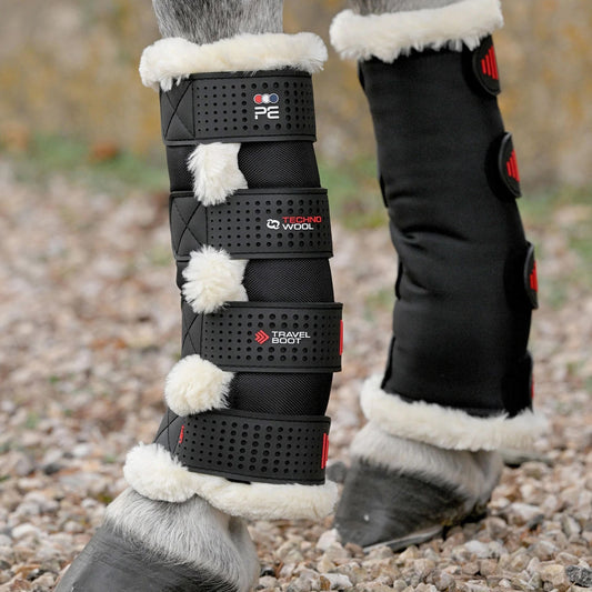 Guêtres de transport en laine Techno – Noir - Premier Equine