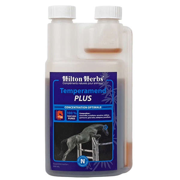 Temperamend PLUS – Complément anti-stress concentré pour chevaux de sport - Hilton Herbs
