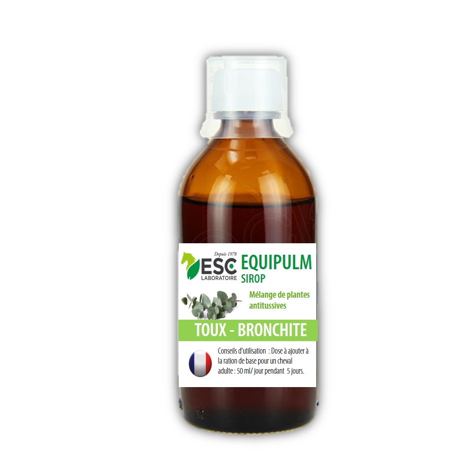Equipulm Sirop – Concentré plantes et propolis pour toux cheval – Confort respiratoire – ESC