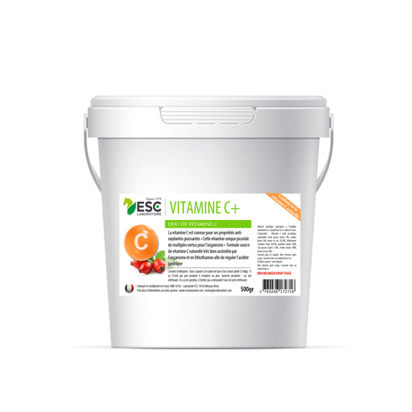 Vitamine C+ – Vitamine C naturelle et lithothamne pour cheval en effort - ESC