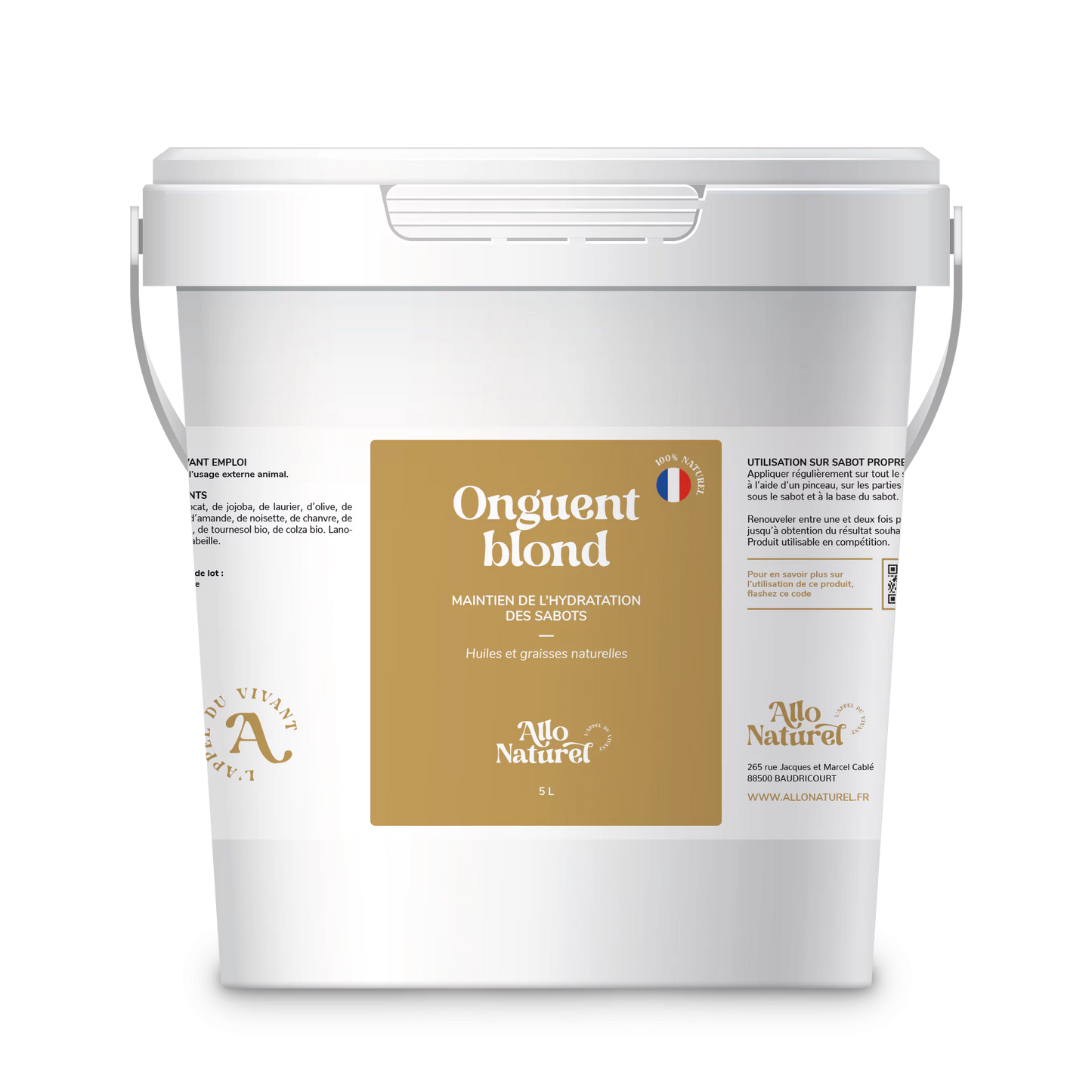 Onguent Blond - Graisse hydratante pour sabot cheval | Allo Naturel