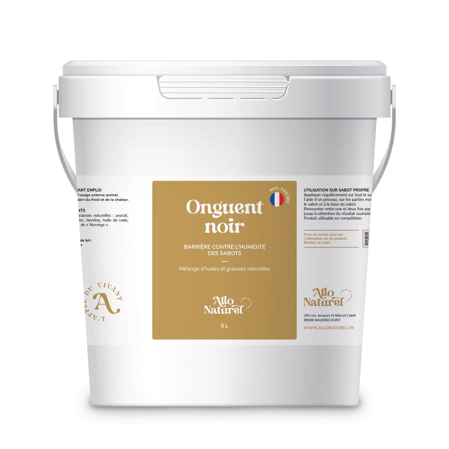 Onguent Noir - Soin protecteur humidité pour sabots chevaux | Allo Naturel
