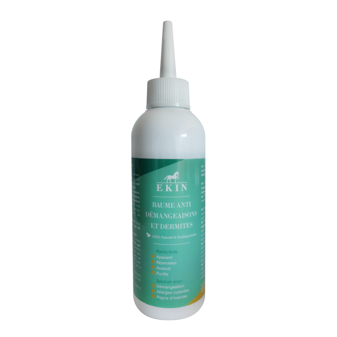 Baume Anti-Démangeaisons et Dermites EKIN – Apaise et Hydrate la Peau du Cheval