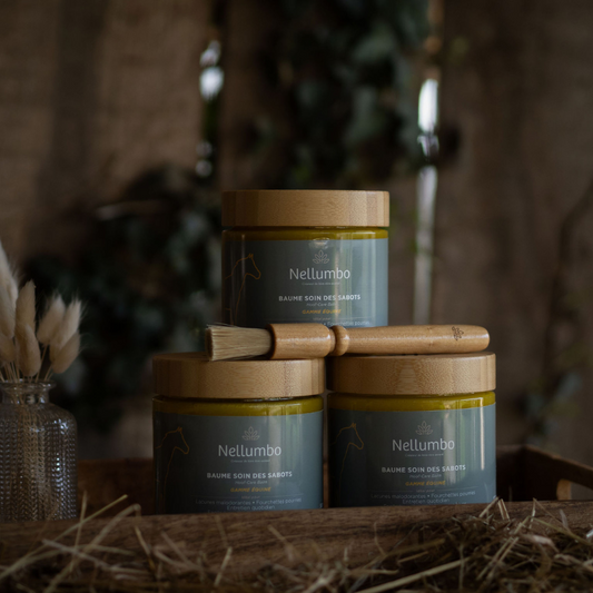 Baume Soin Sabots Cheval - Hydratant & Antifongique | Nellumbo