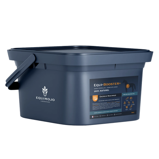 Equi-Booster+ – Complément naturel énergie et récupération pour chevaux - Equimojo