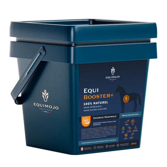 Equi-Booster+ – Complément naturel énergie et récupération pour chevaux - Equimojo