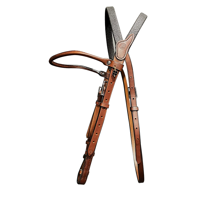 Bridon IHWT Evolution Sans Muserolle – Cuir classique – In horse we trust