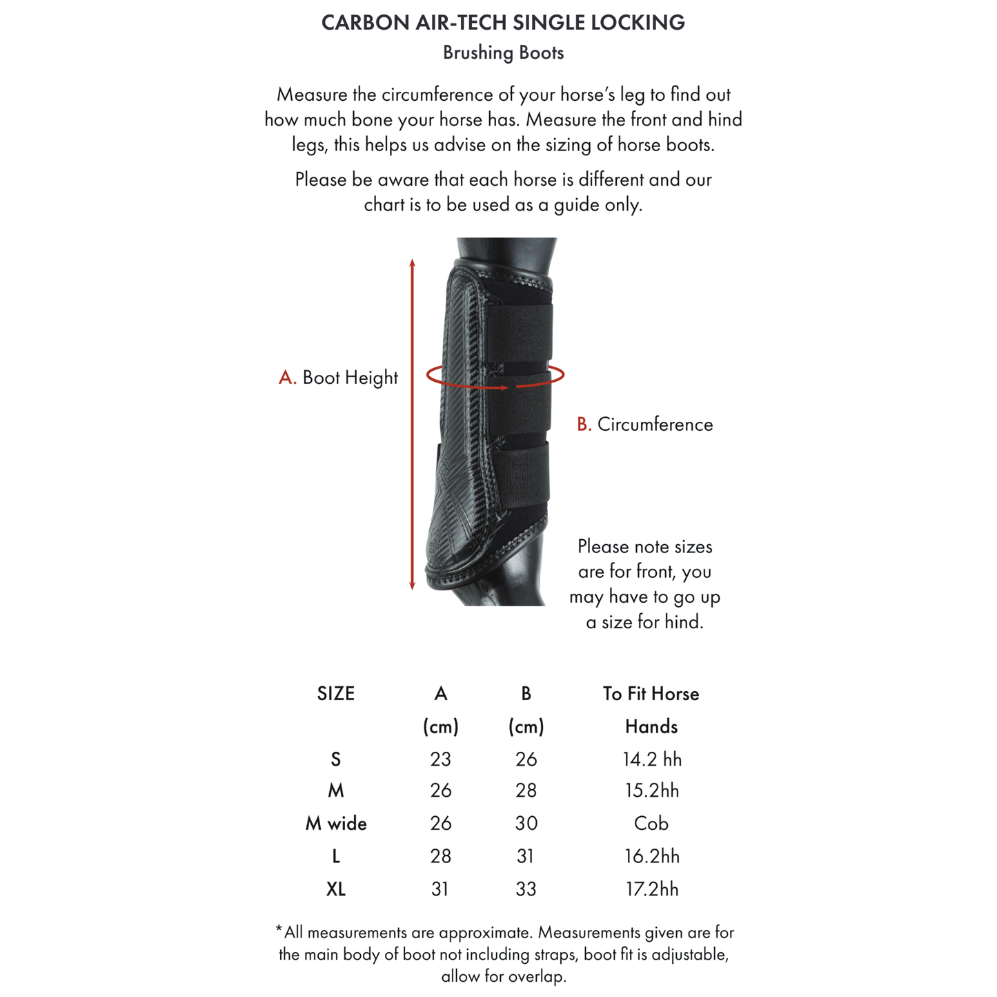 Guêtres de Dressage Premier Equine Carbon Air-Tech – Protection Ventilée à Fermeture Simple