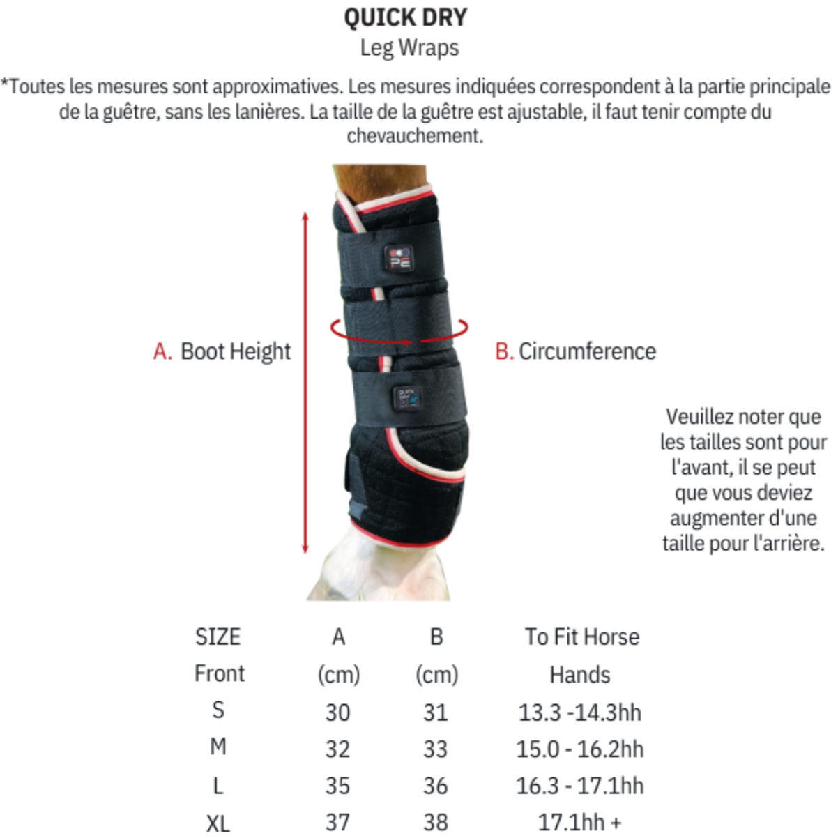 Guêtres Séchantes Quick Dry Premier Equine – Respirantes et Thermorégulatrices