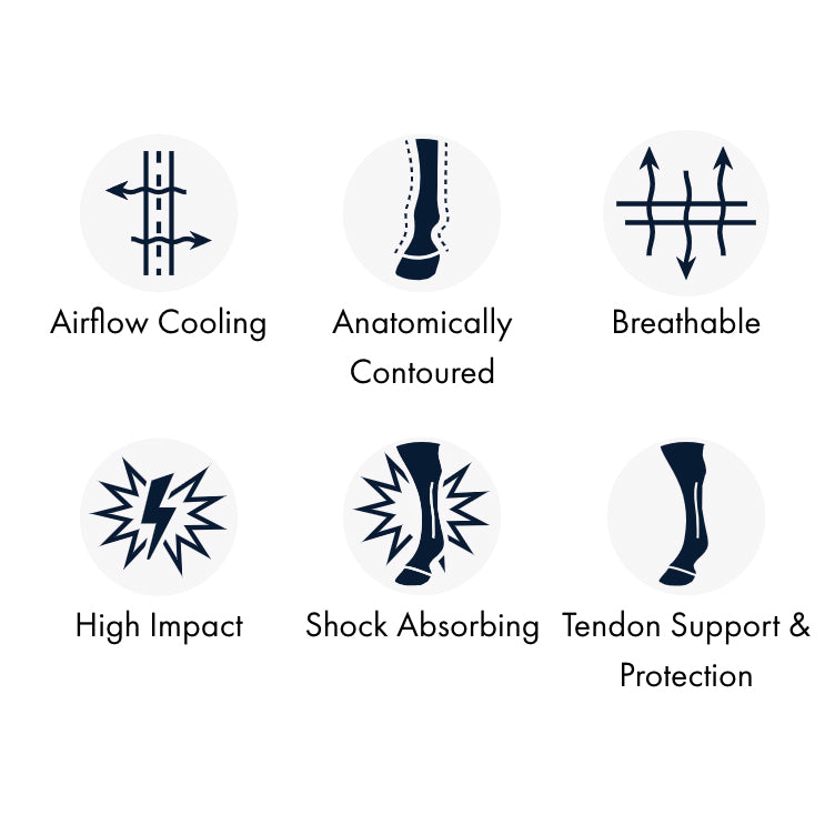 Guêtres Premier Equine Carbon Pro – Protection haut de gamme pour les membres du cheval