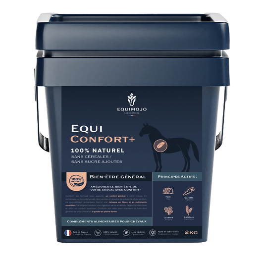 Equi-Confort+ – Complément naturel pour digestion et appétit du cheval - Equimojo