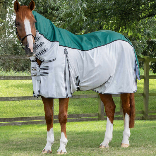 Couverture Anti-Mouches Premier Equine ShowerTex – Imperméable, respirante et protection optimale contre les insectes