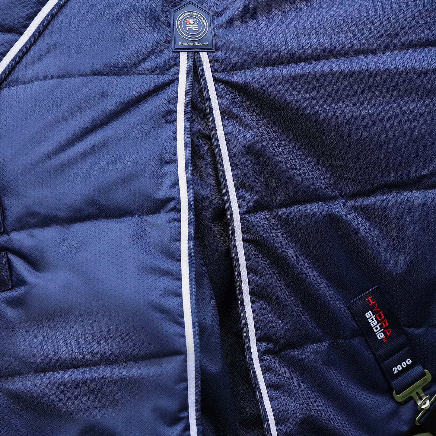 Couverture d’Écurie Hydra 200g avec Couvre Cou Amovible | Polyester 600D avec Revêtement Téflon Résistant