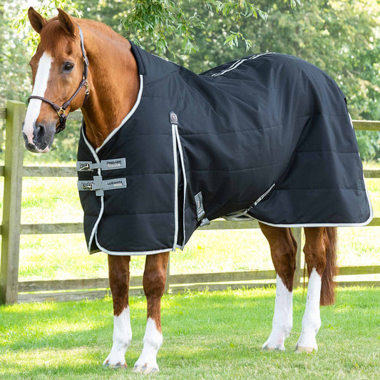 Couverture d’Écurie Lucanta 100g Demi Stable | Polyester 600D Respirant avec Coussin de Garrot