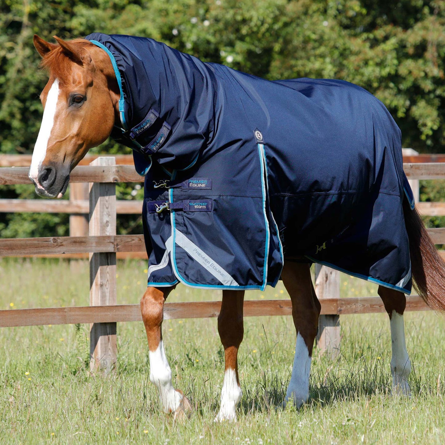 Couverture Buster Storm 100g Imperméable Nylon Balistique 840D avec Couvre-Cou | Premier Equine