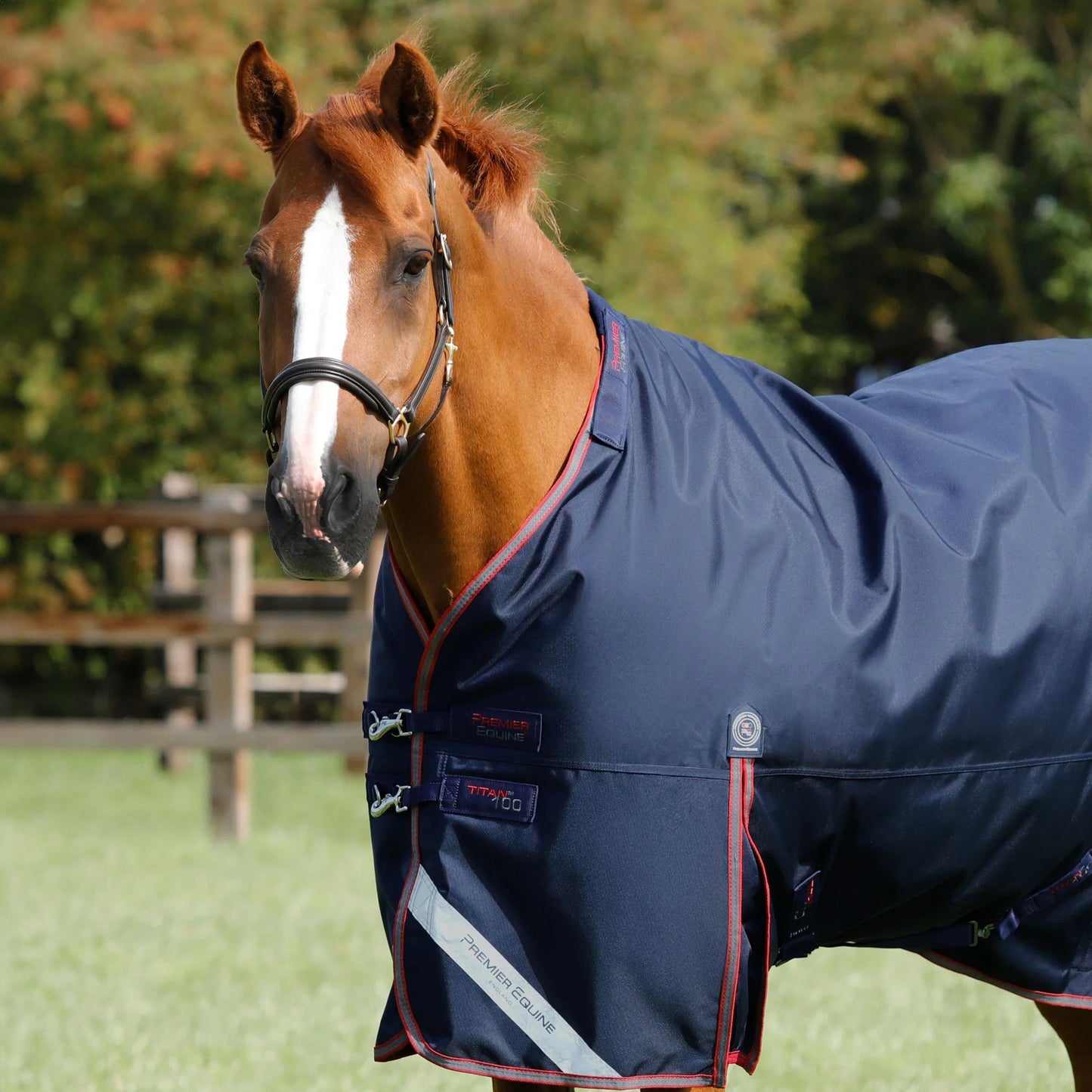 Couverture Titan 100g Premier Equine avec Couvre-Cou – Protection Imperméable et Respirante pour Cheval