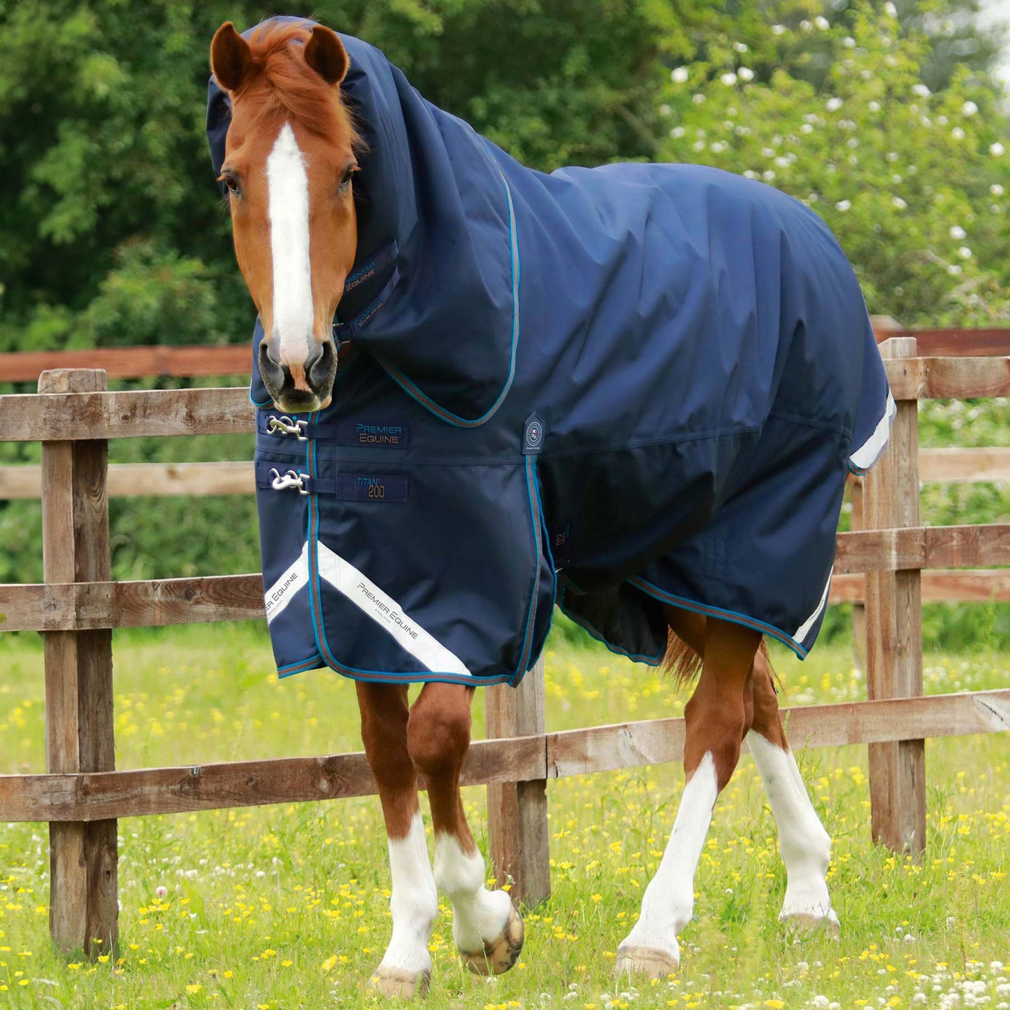 Couverture Titan 200g Premier Equine avec Couvre Cou - Imperméable & Respirante
