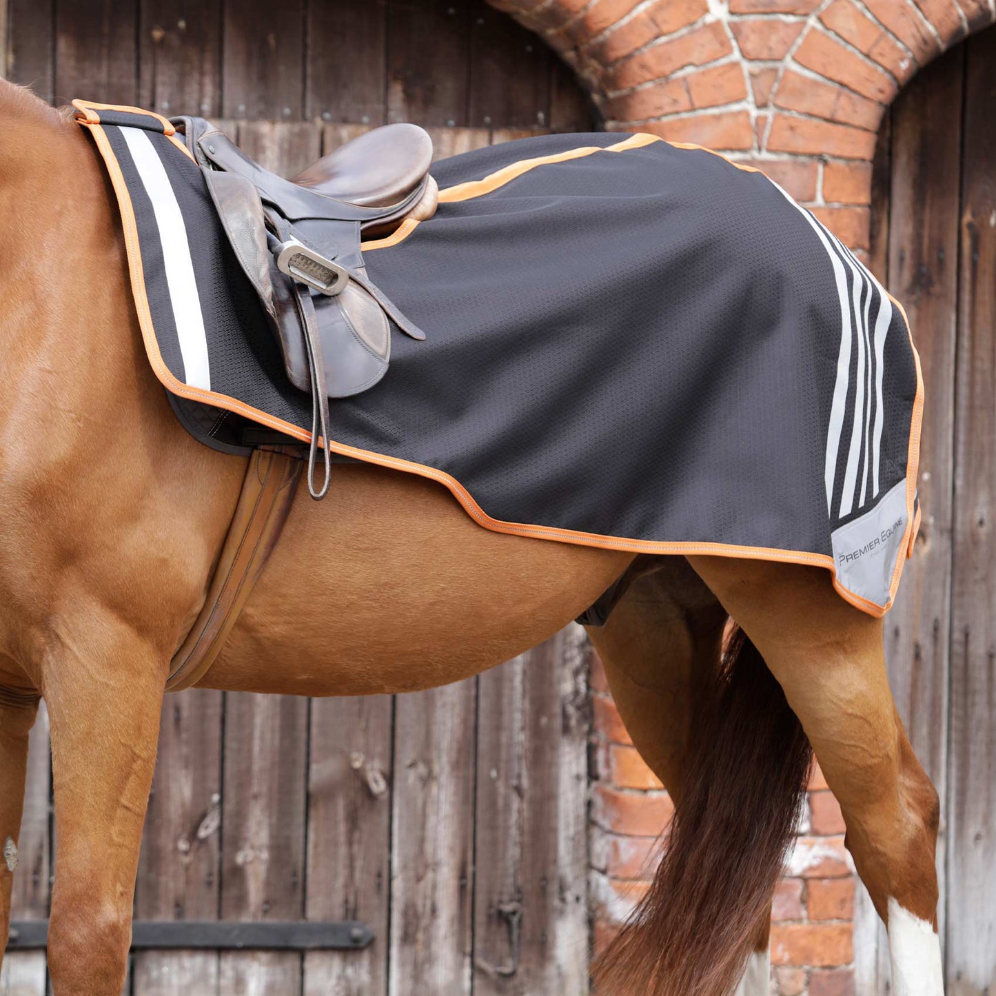 Couvre-Reins Stratus Reflective Premier Equine – Imperméable et Haute Visibilité