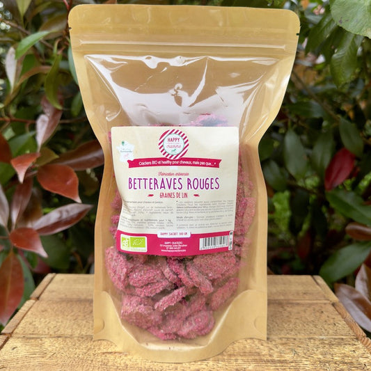Crackers Cheval Betteraves Rouges – Happy Crackers – Biscuits Bio Sains et Gourmands