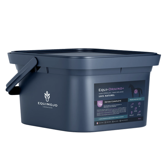 Equi-Draino+ – Complément naturel détoxification foie et digestion cheval - Equimojo