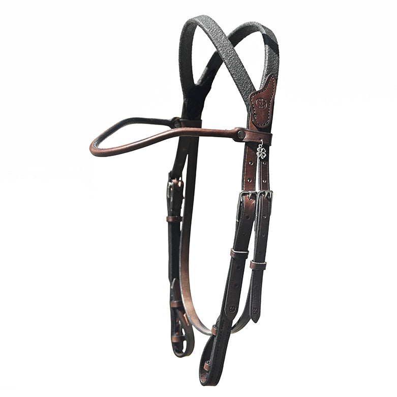 Bridon IHWT Evolution Sans Muserolle – Cuir classique – In horse we trust