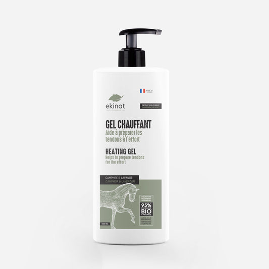 Gel chauffant cheval – Ekinat bio | Préparation à l’effort