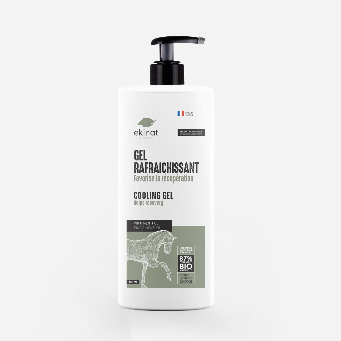 Gel rafraîchissant cheval – Ekinat | Récupération & tendons