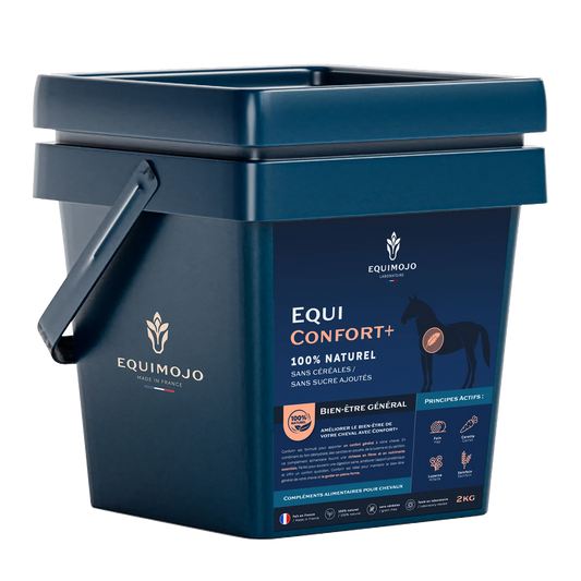 Equi-Confort+ – Complément naturel pour digestion et appétit du cheval - Equimojo