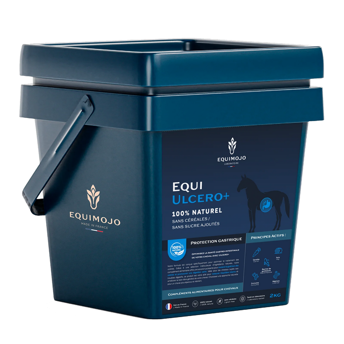 Equi-Ulcero+ – Complément naturel pour ulcères gastriques et troubles digestifs du cheval - Equimojo