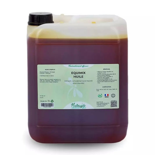 Equi Mix Huile Complément Omega 3 & 6 Cheval Équilibré | Nutragile