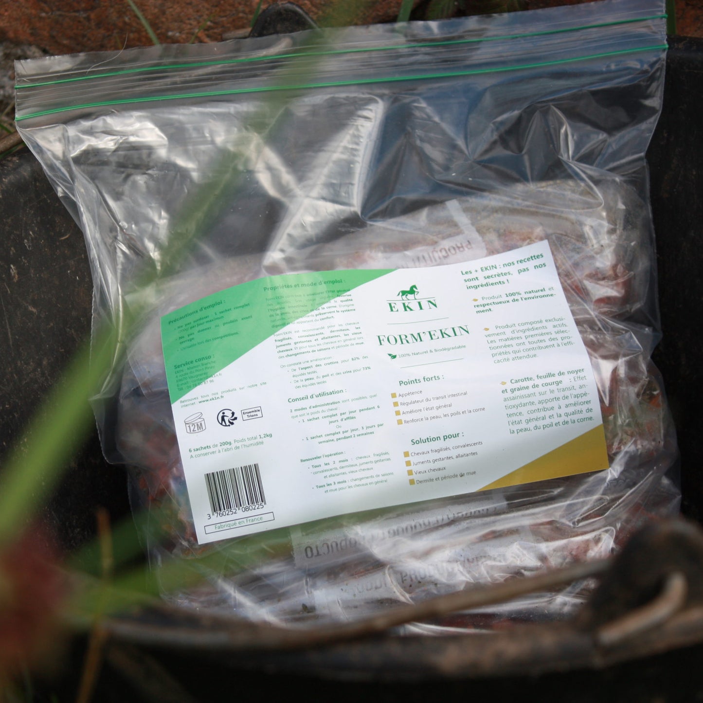 Form’EKIN Complément Naturel pour Chevaux – Santé Intestinale & Qualité du Poil