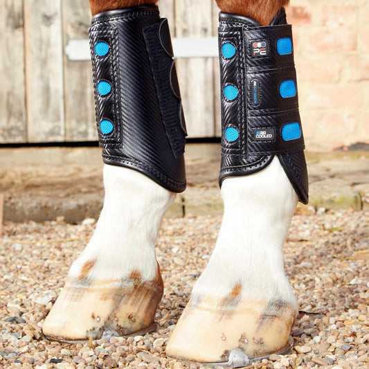 Guêtres Antérieurs Air Cooled Super Lite Carbon Tech Premier Equine – Protection Légère et Ventilée