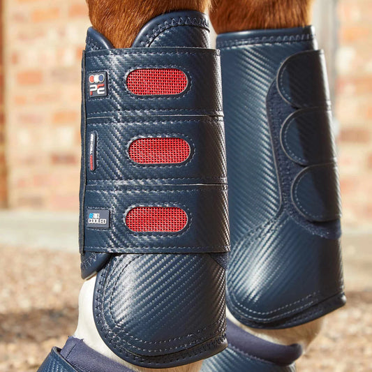 Guêtres Antérieurs Carbon Tech Air Cooled Premier Equine – Protection Légère et Ventilée