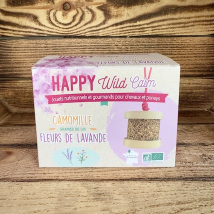 Happy Wild Calm Lavande Camomille Bio – Happy Crackers – Jouet Friandise Cheval Apaisant