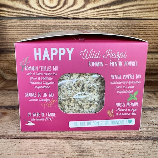 Happy Wild Respi Menthe Romarin Bio – Happy Crackers – Jouet Friandise Cheval Respiration