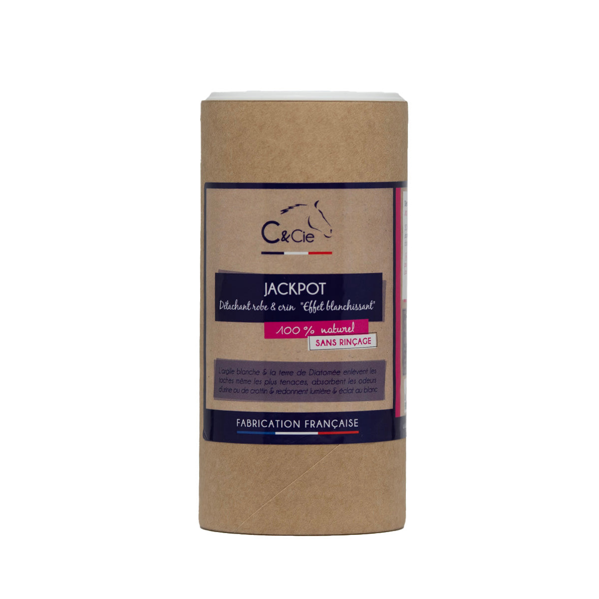 JACKPOT C&cie – Détachant Robe & Crin Shampoing Sec Naturel Cheval