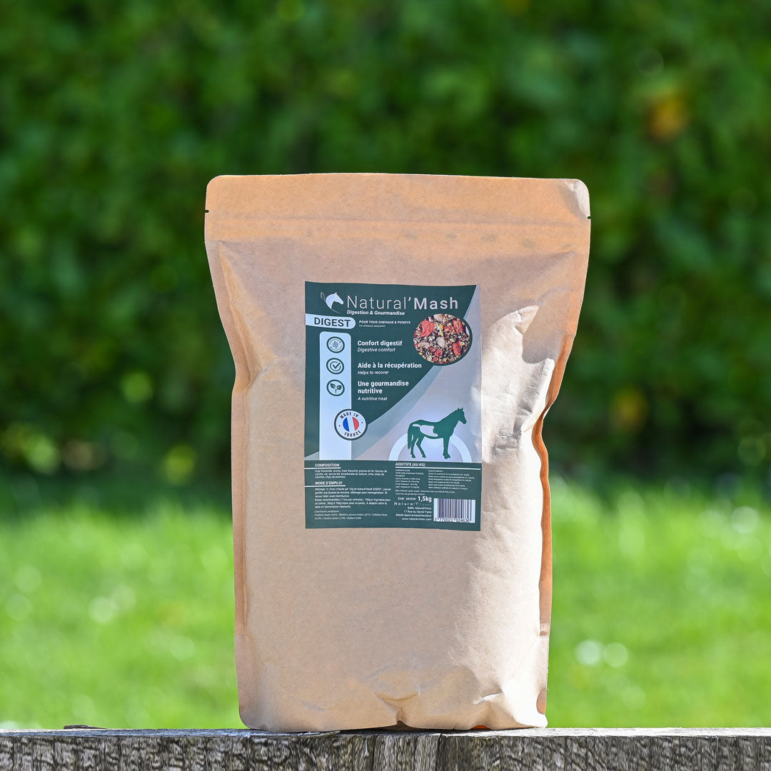 Natural'Mash Digest – Mash digestif naturel pour bien-être et récupération du cheval - Natural Innov