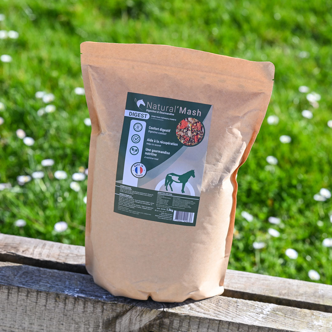 Natural'Mash Digest – Mash digestif naturel pour bien-être et récupération du cheval - Natural Innov