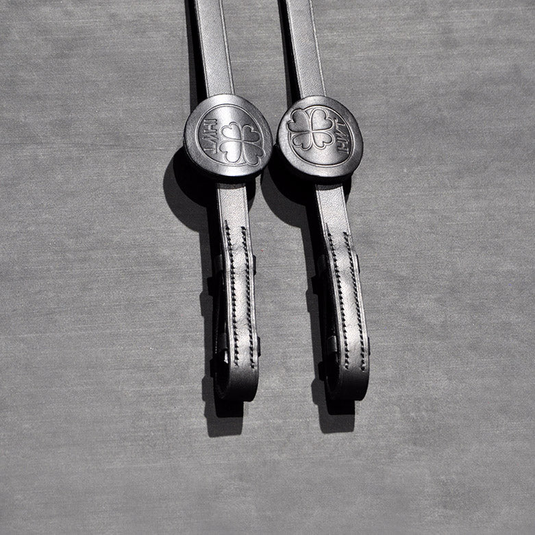 Rênes Adjust cuir avec grip – fabrication française – In horse we trust