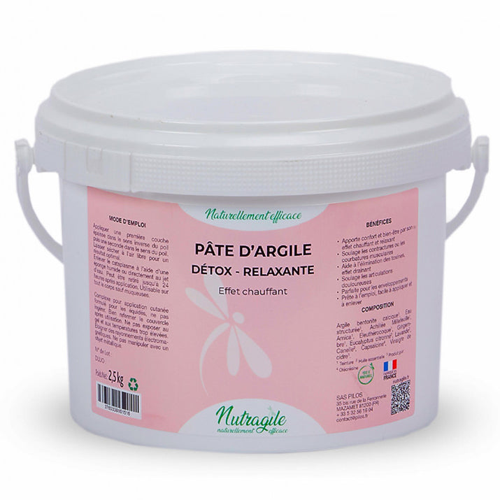 Pâte d'Argile Détox Relaxante Chauffante Confort Bien-être | Nutragile