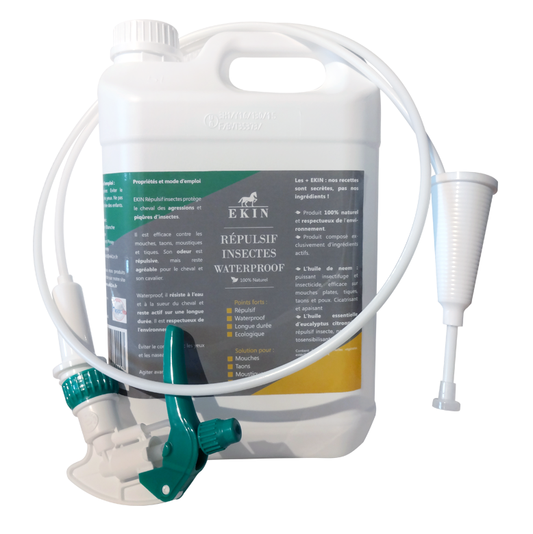 Spray d’Été Répulsif Insectes Waterproof Ekin – Protection Durable Contre Piqûres