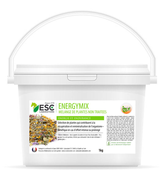 Energymix – Mélange naturel de plantes pour soutien énergétique du cheval - ESC