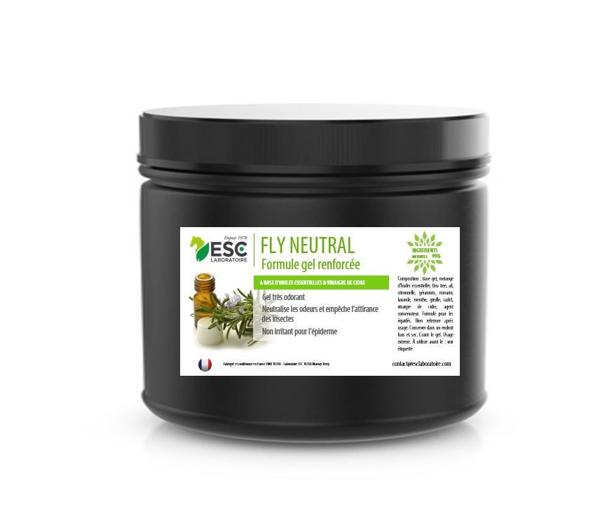 Fly Neutral Gel cheval – Gel naturel anti-insectes aux huiles essentielles | ESC Laboratoire